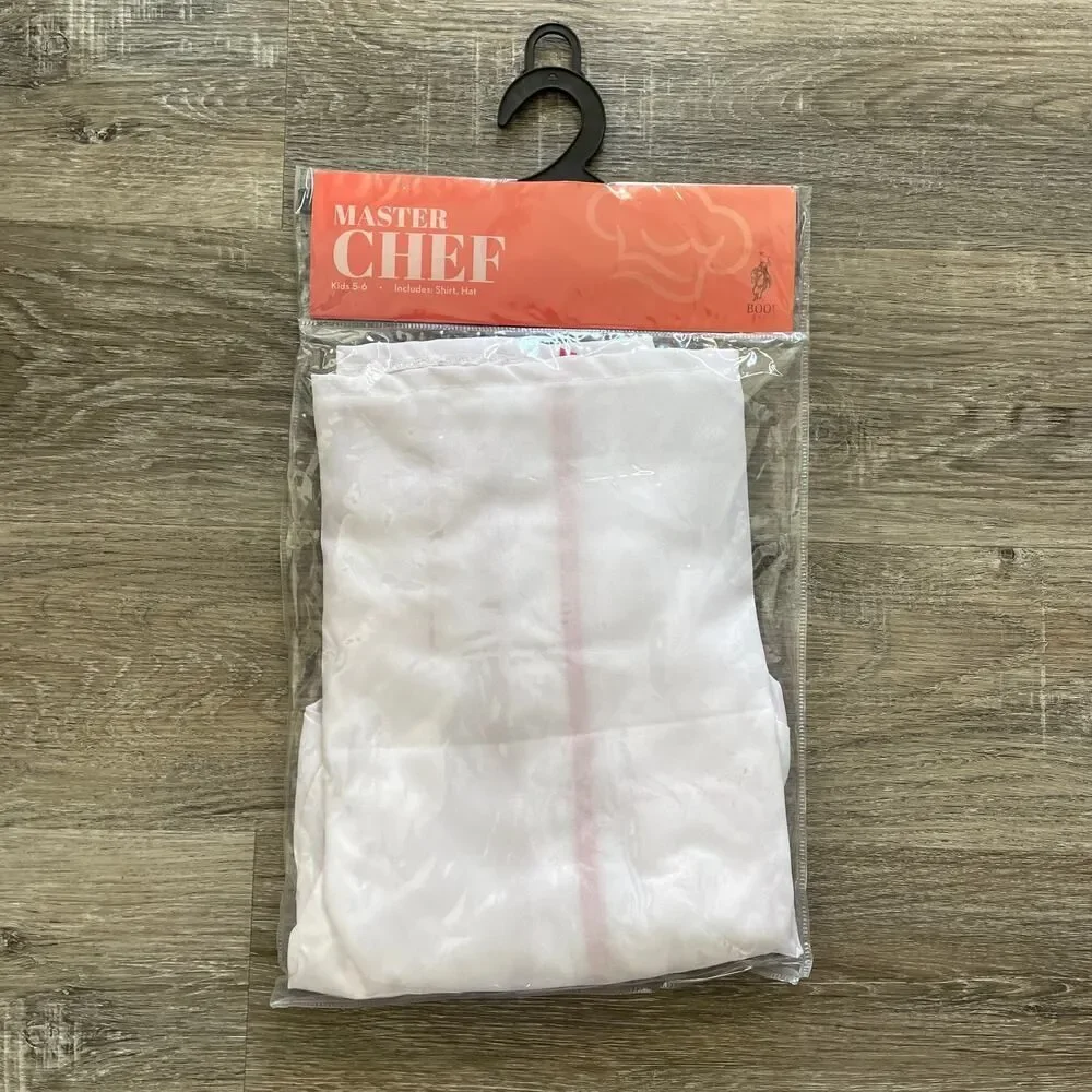 NEW Boo! Inc. Master Chef Children’s Halloween Costume - Kids Size: 5-6